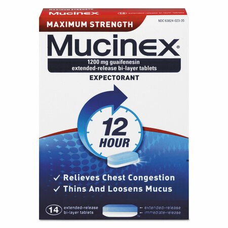 MUCINEX® Maximum Strength Expectorant, PK14 63824-02314